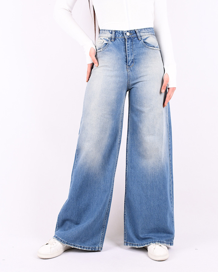 شلوار جین فول بگ P0056