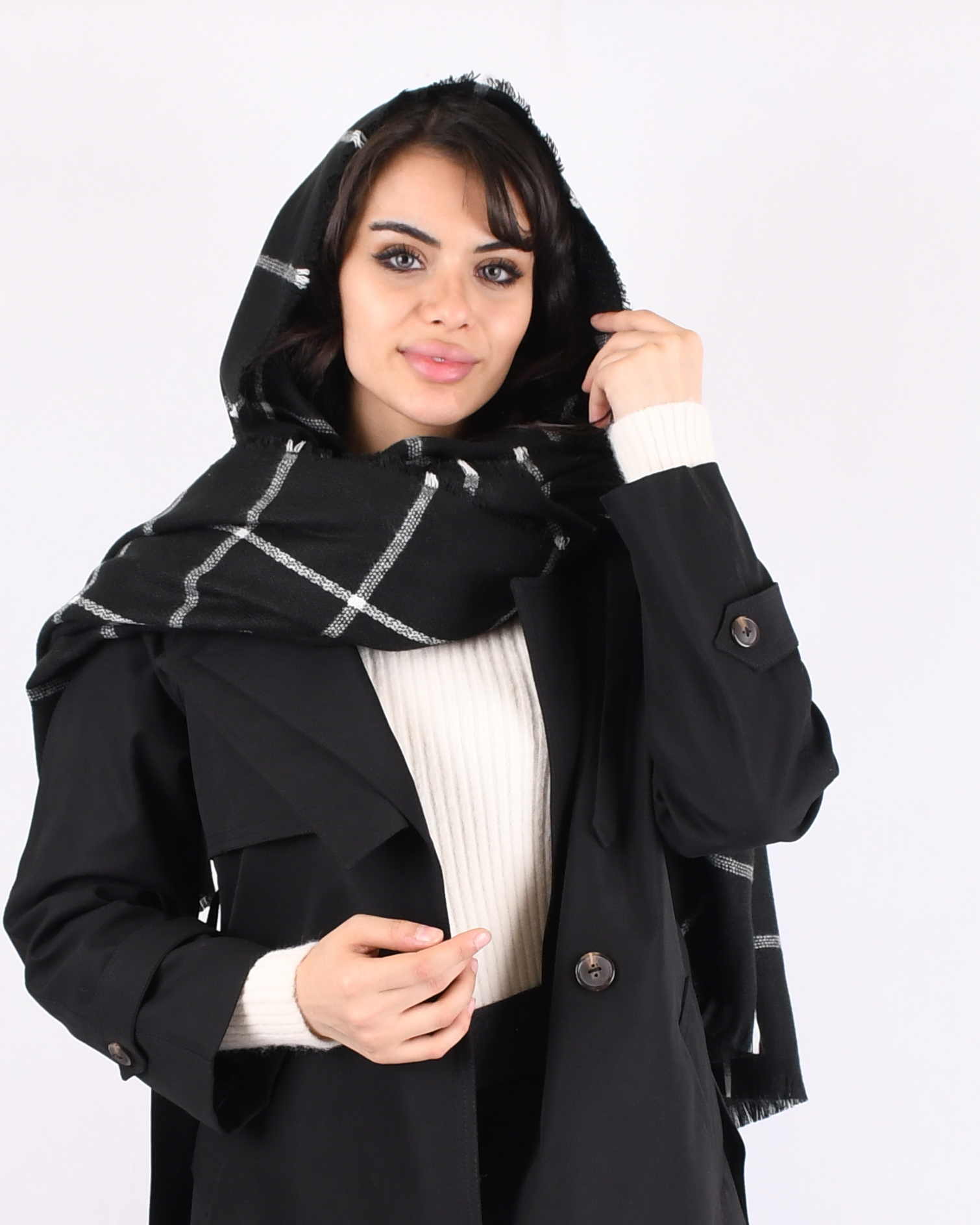 شال موهر چهارخونه S00814