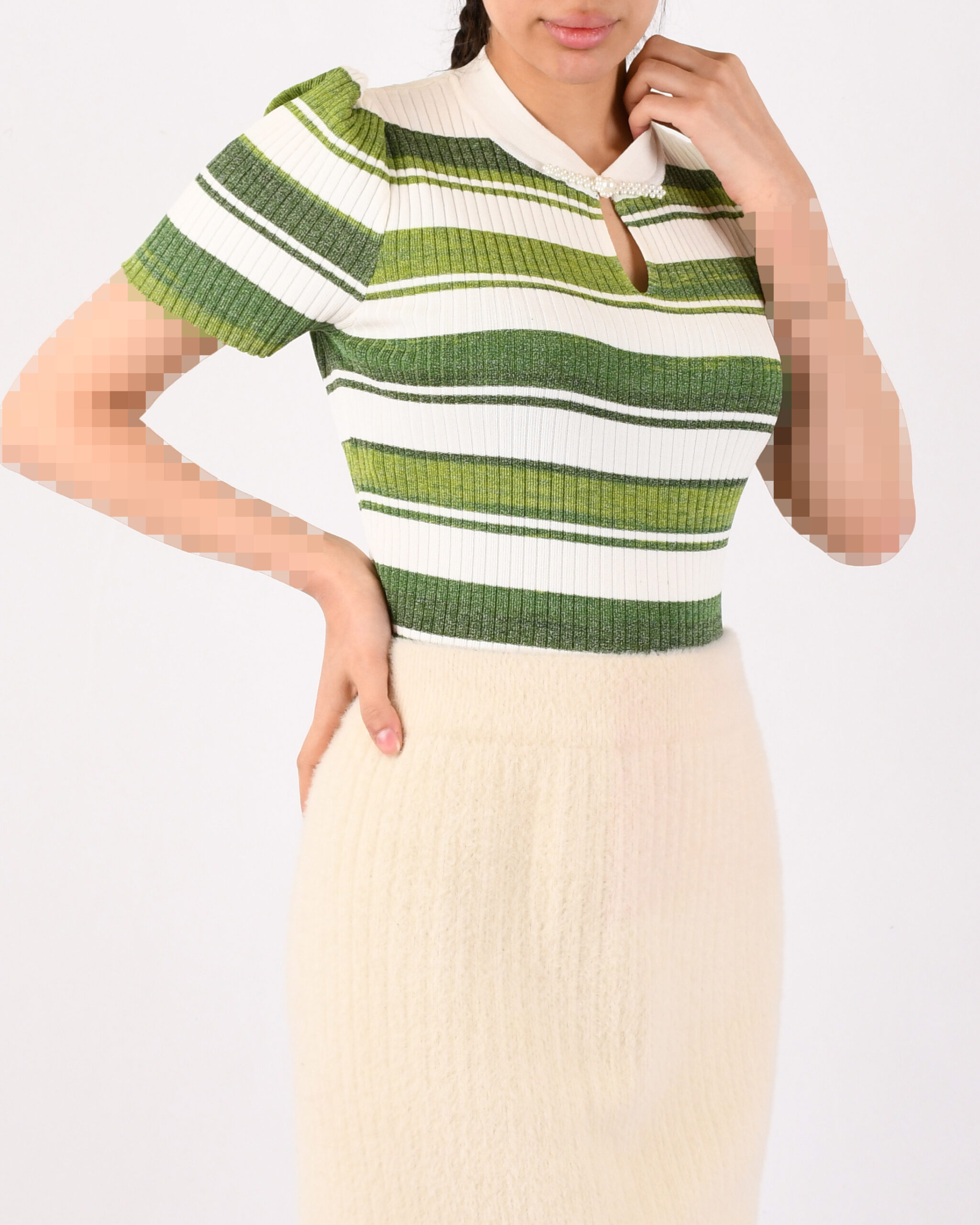 بافت راه راه رنگیL00393