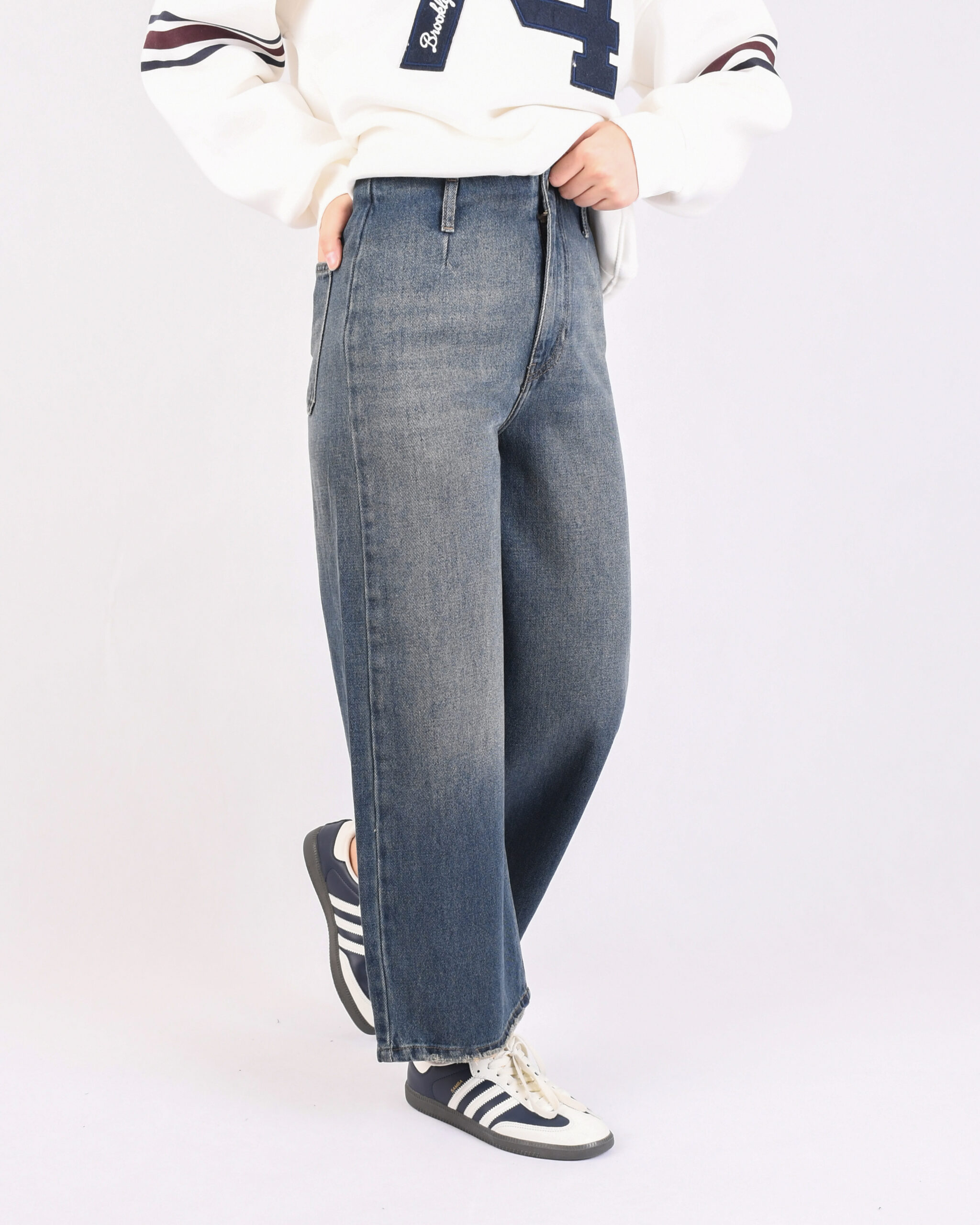 شلوار جین واید لگ L00347