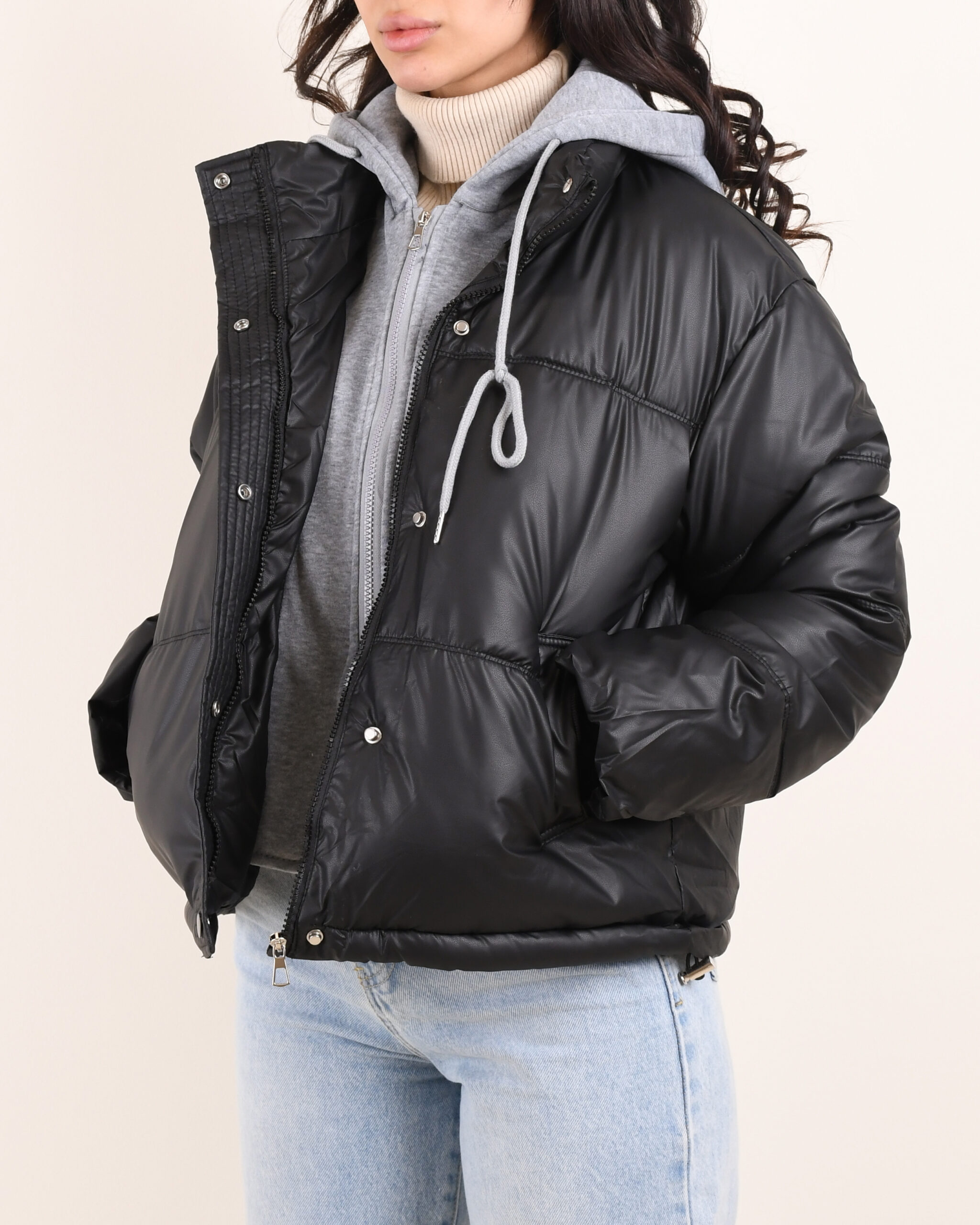 کاپشن کلاهدارL00417