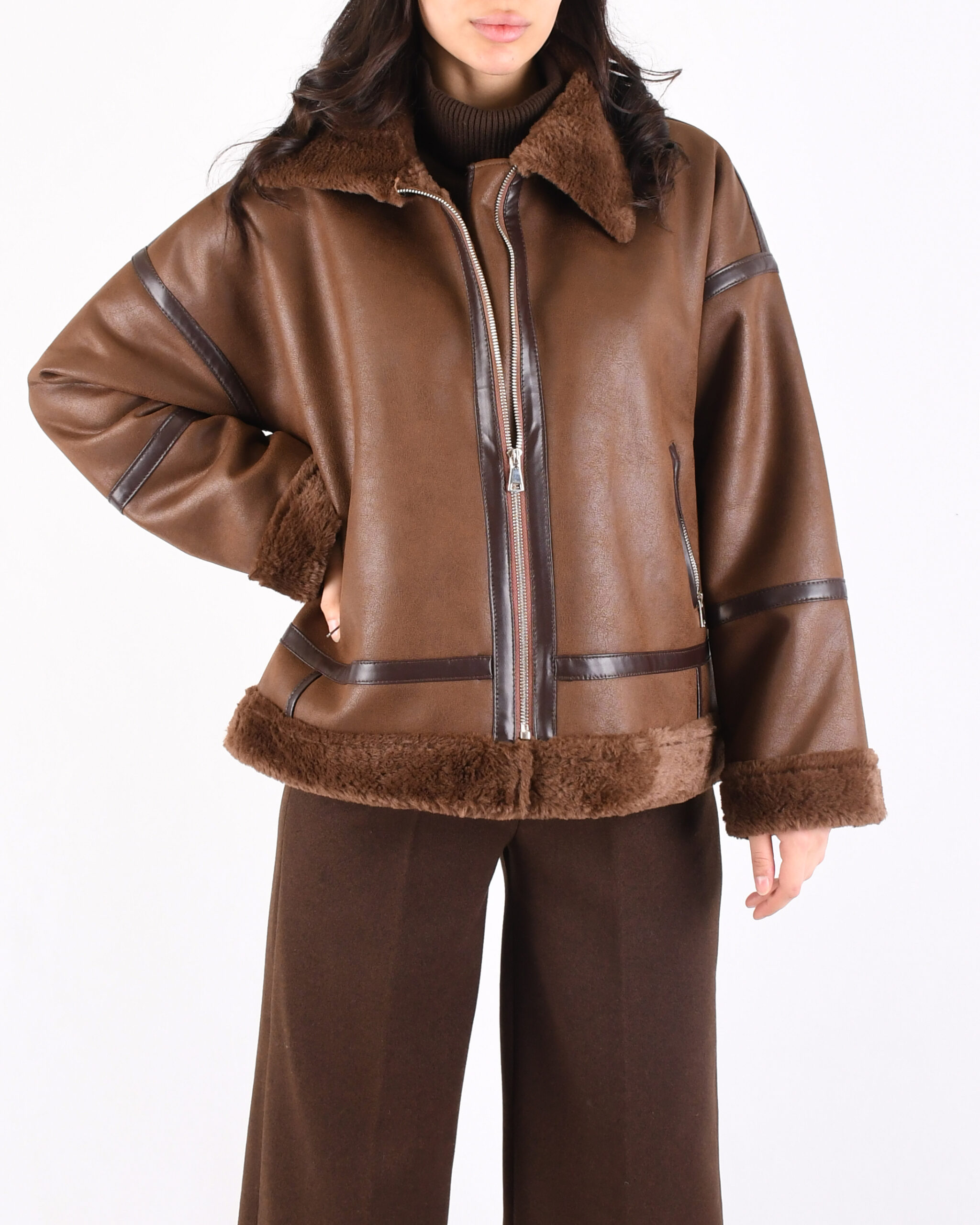 کت چرم بوفالو L00441