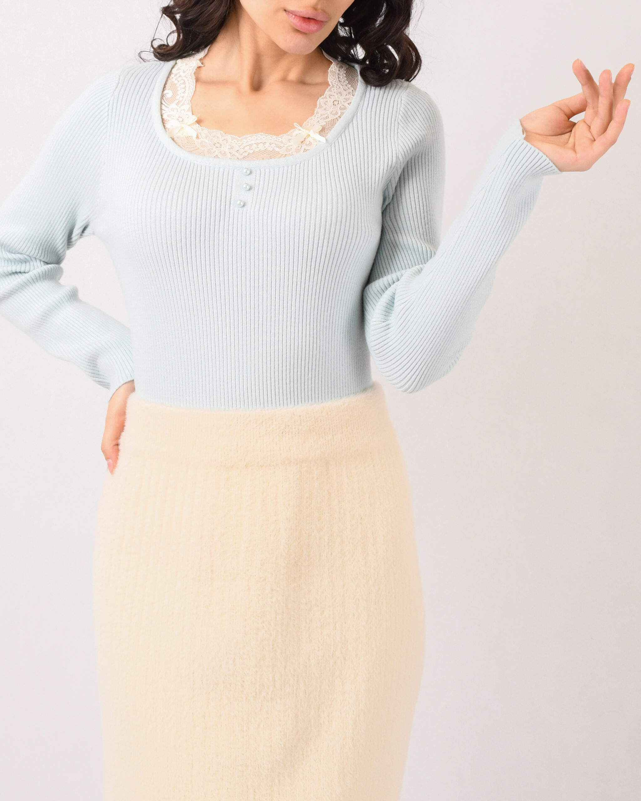 بافت یقه گیپور L00237