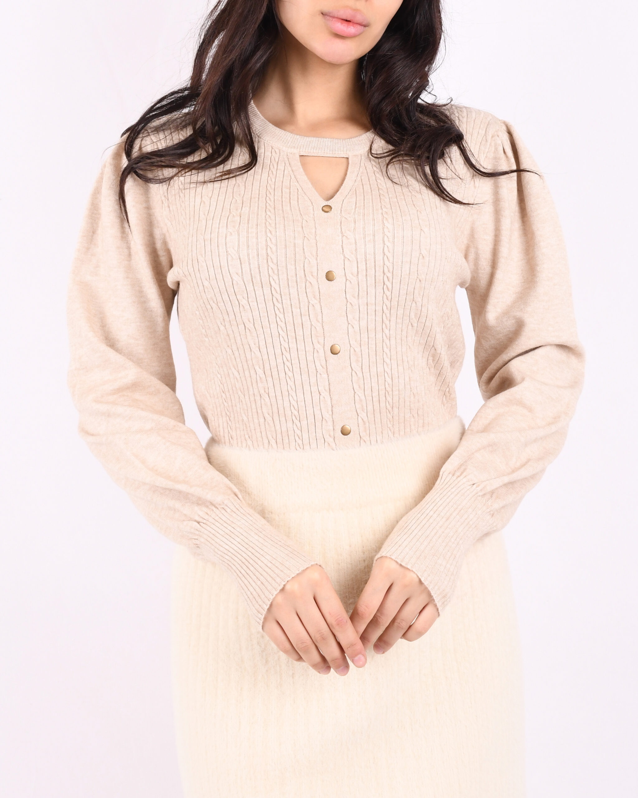 بافت آستین پفی L00246