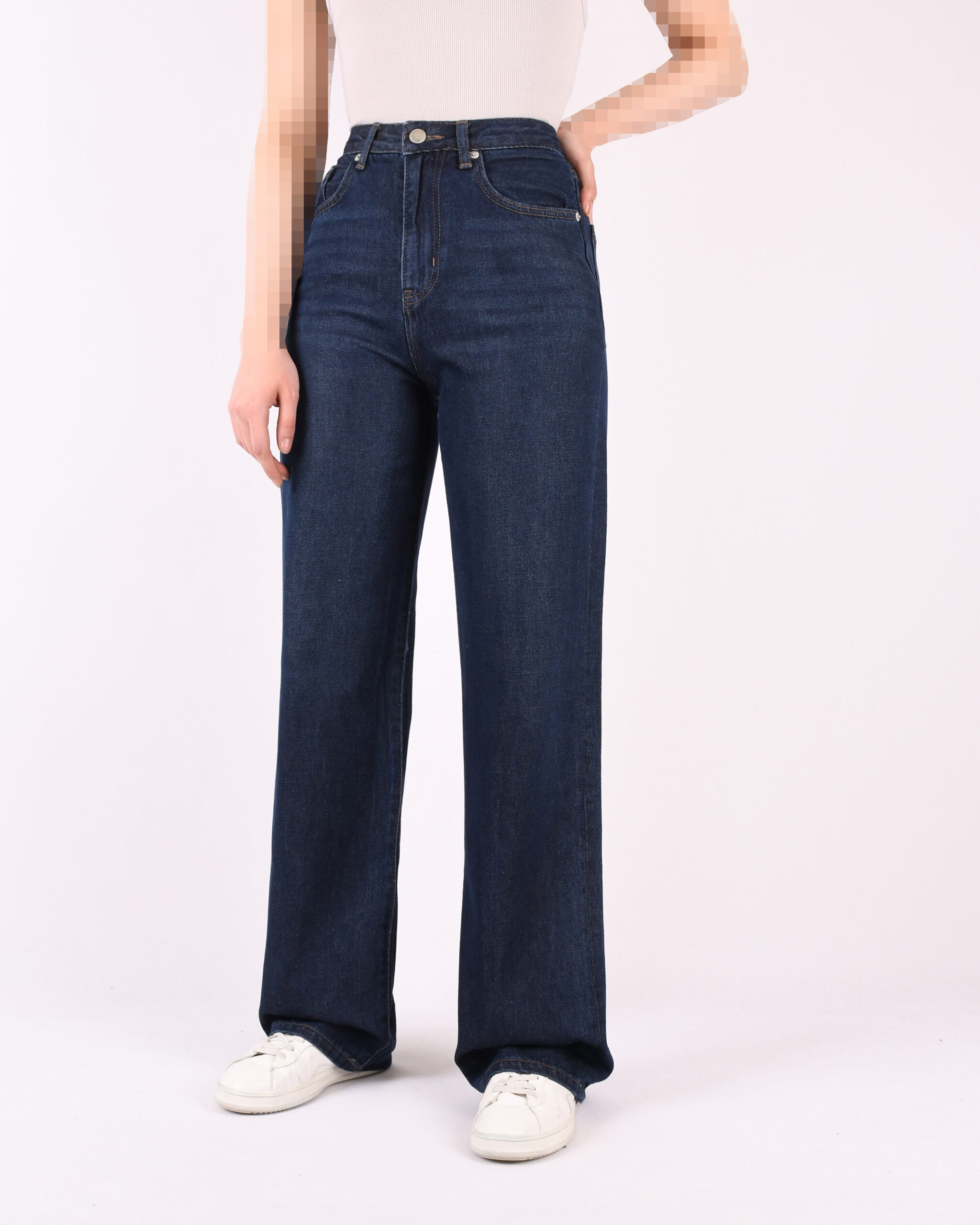 شلوار جین نیم بگ L00553