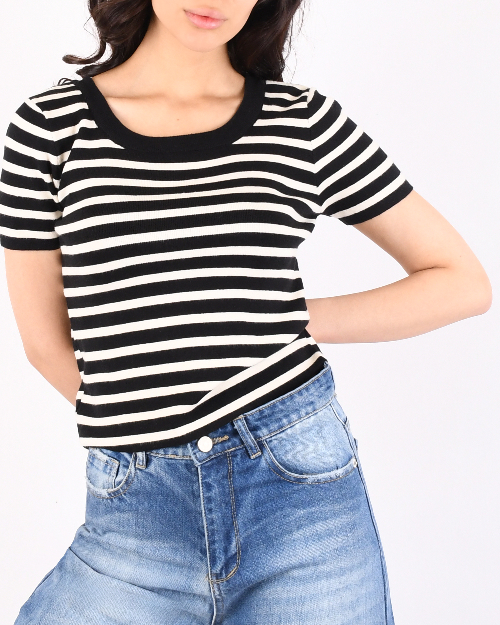 بافت آستین کوتاه L00448