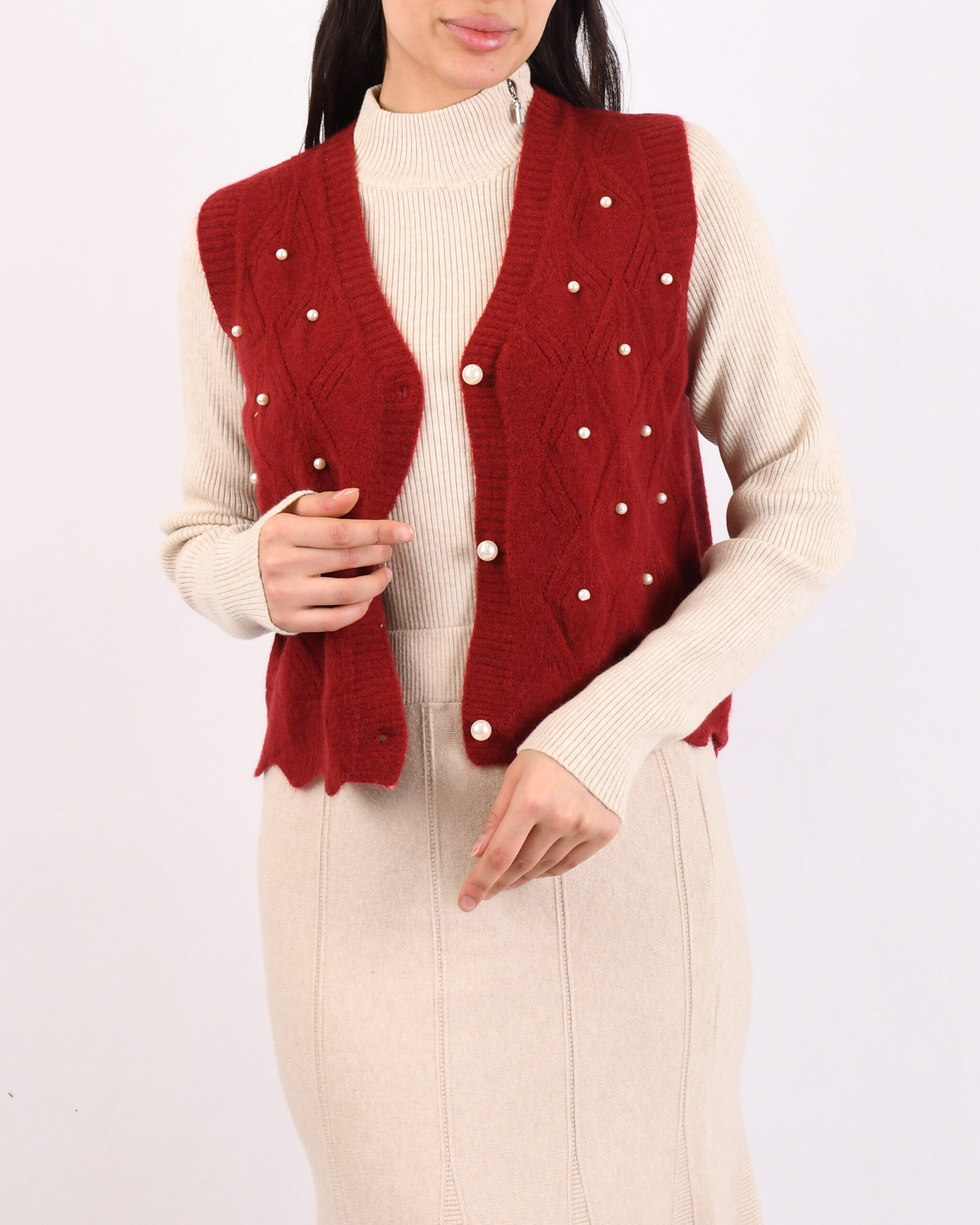 ژیله یقه هفت مرواریدی  L00263