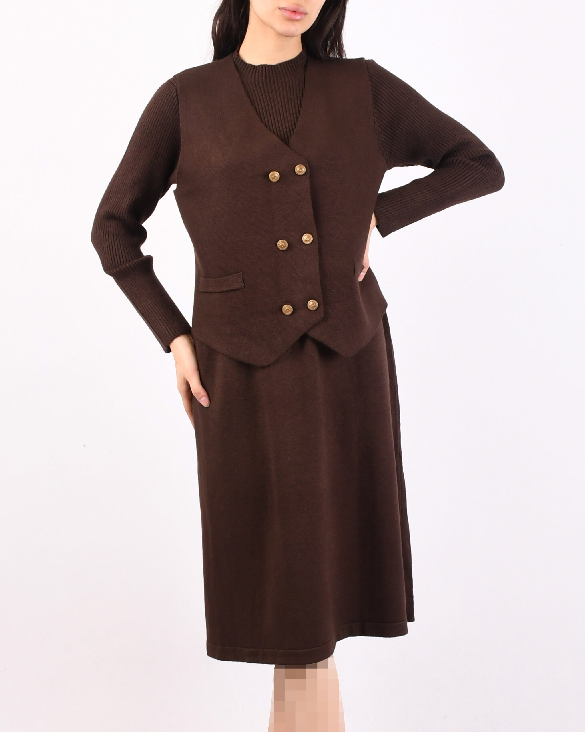 پیراهن دو تیکه ژیله دار L00234