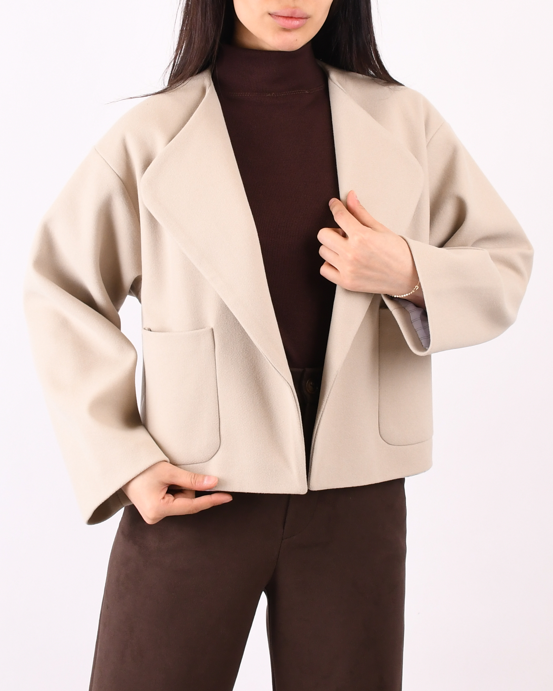 کت کراپ جیبدار P0064