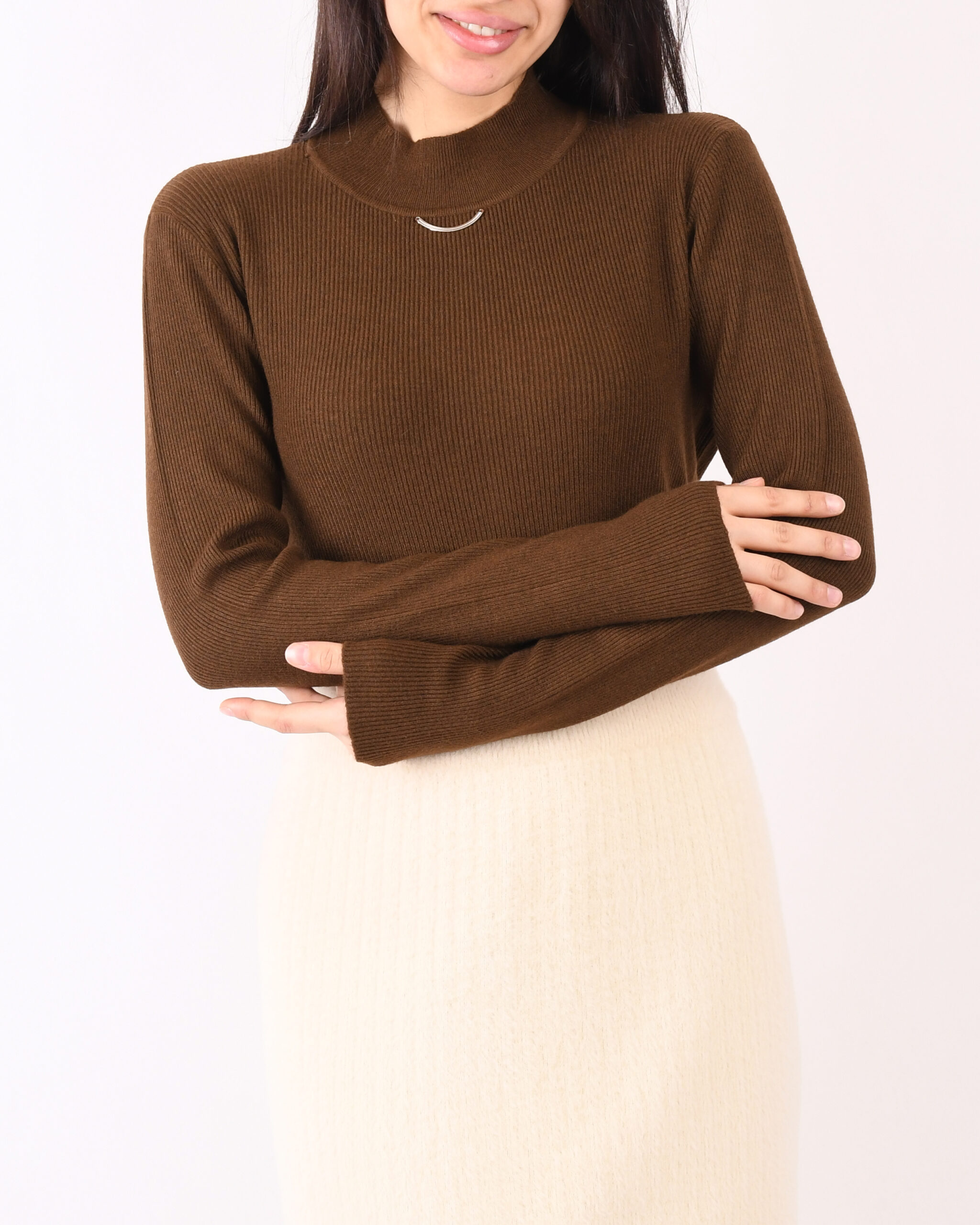 بلوز بافت یقه سه سانت L00268