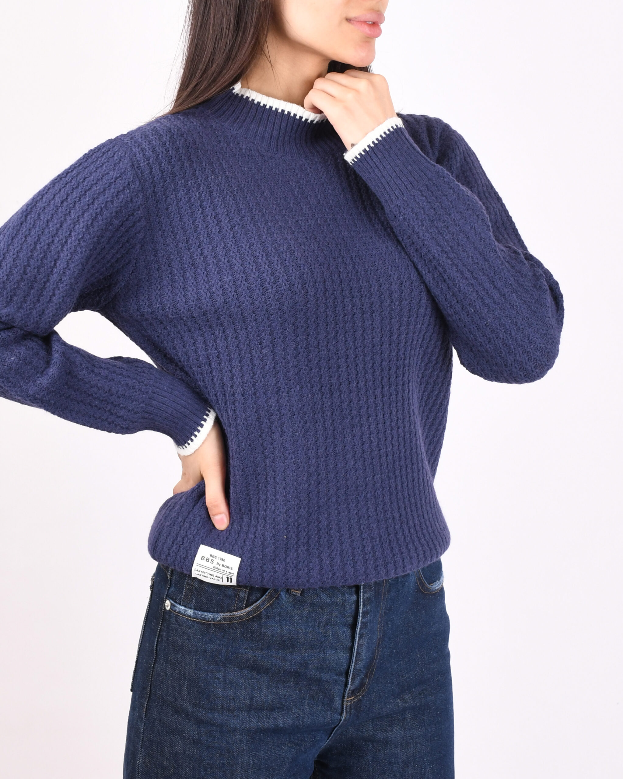 بافت یقه سه سانت L00433