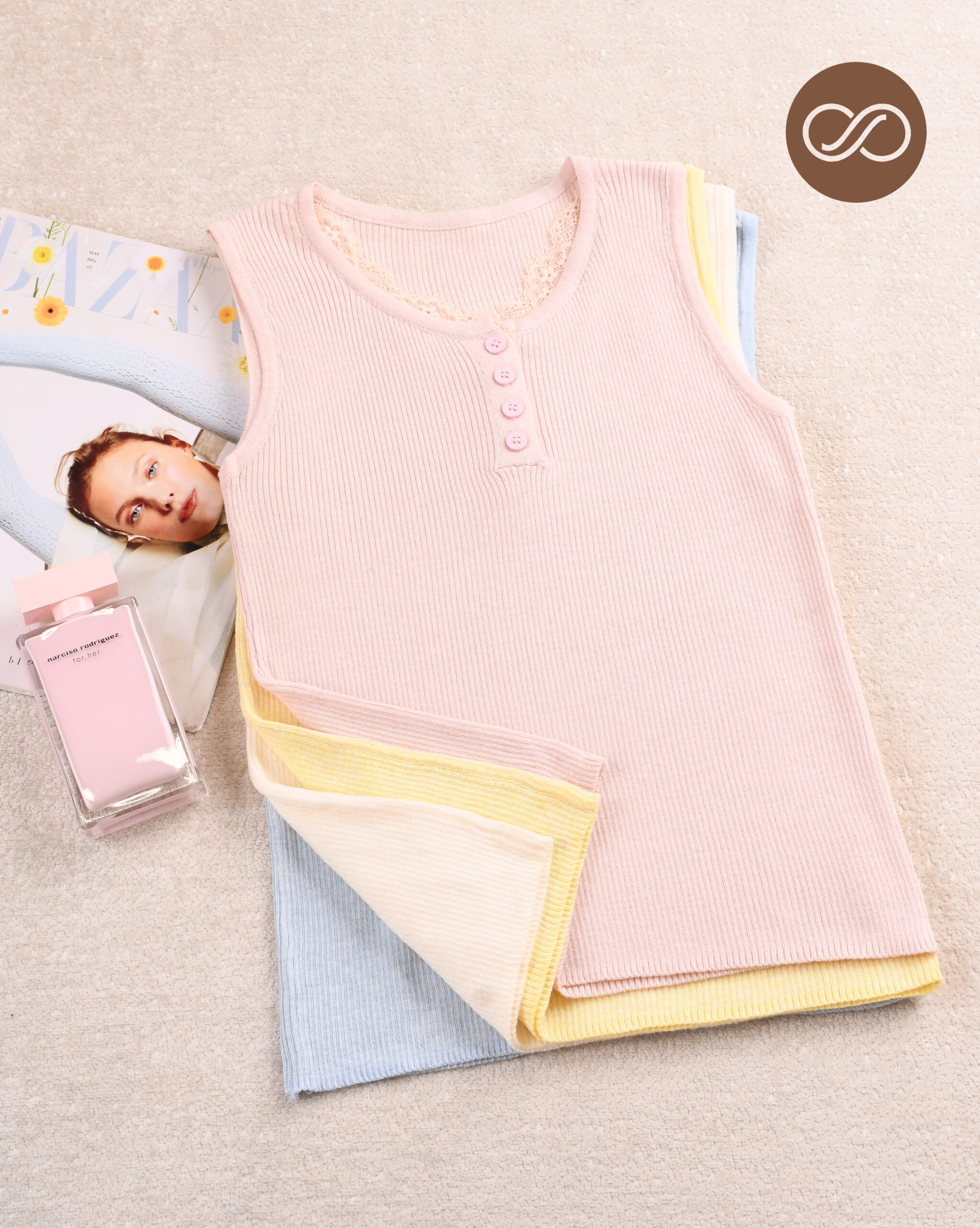 تاپ بافت چهار دکمه L00286