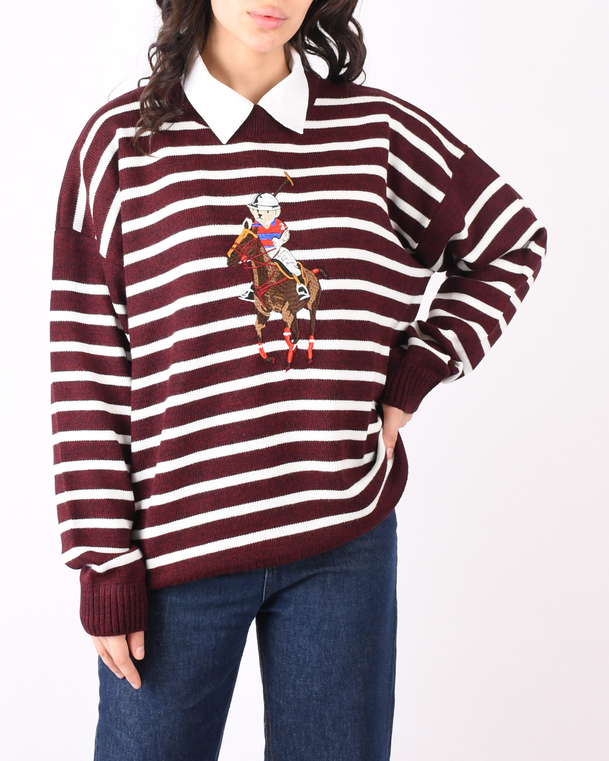 پلیور راه راه تدی L00539