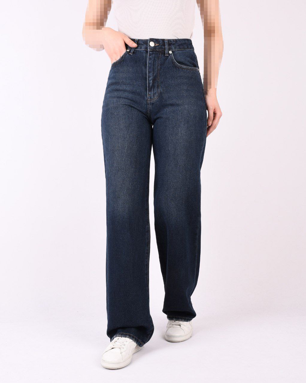 شلوار جین نیم بگ L00552