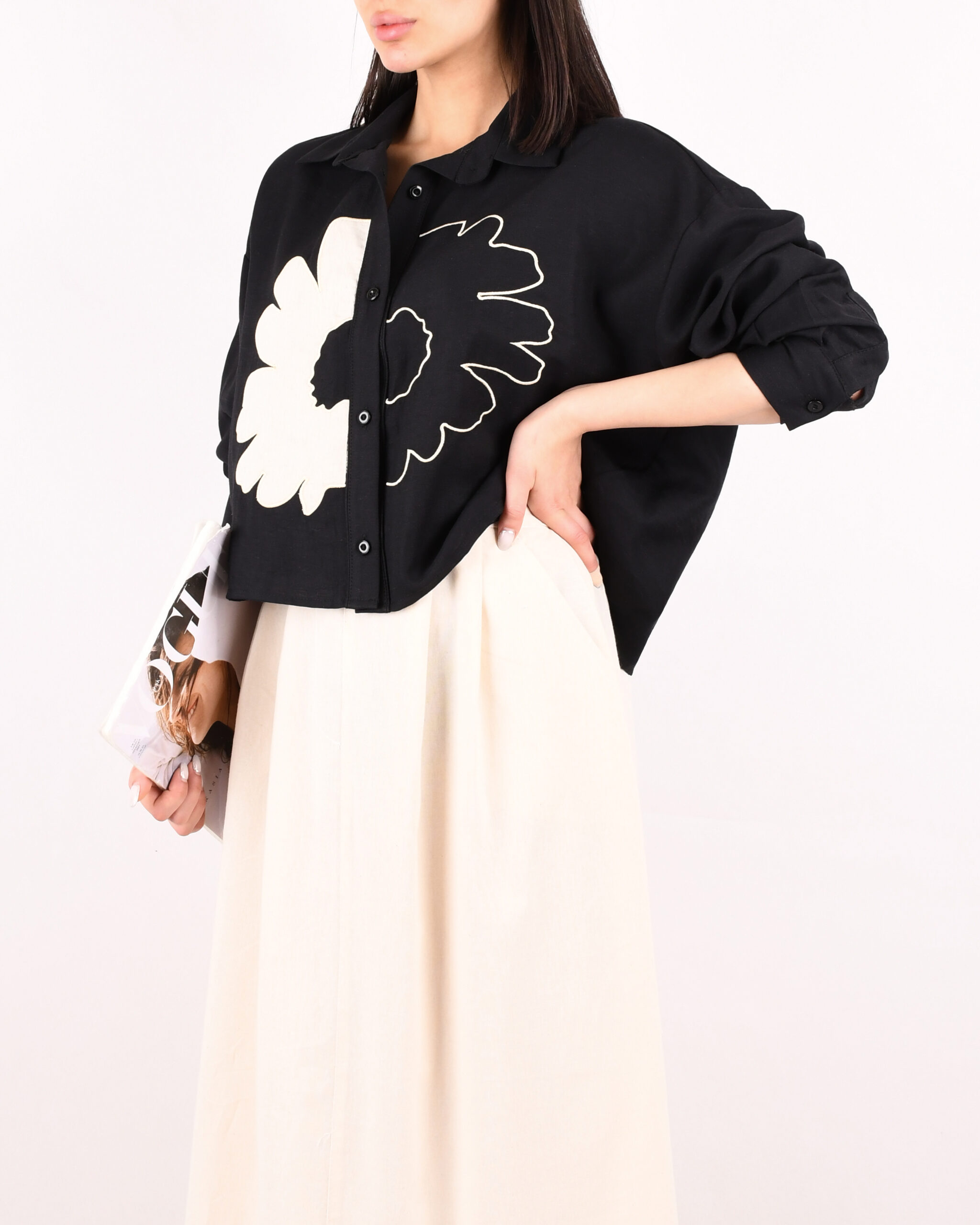 شومیز طرحدار W0083