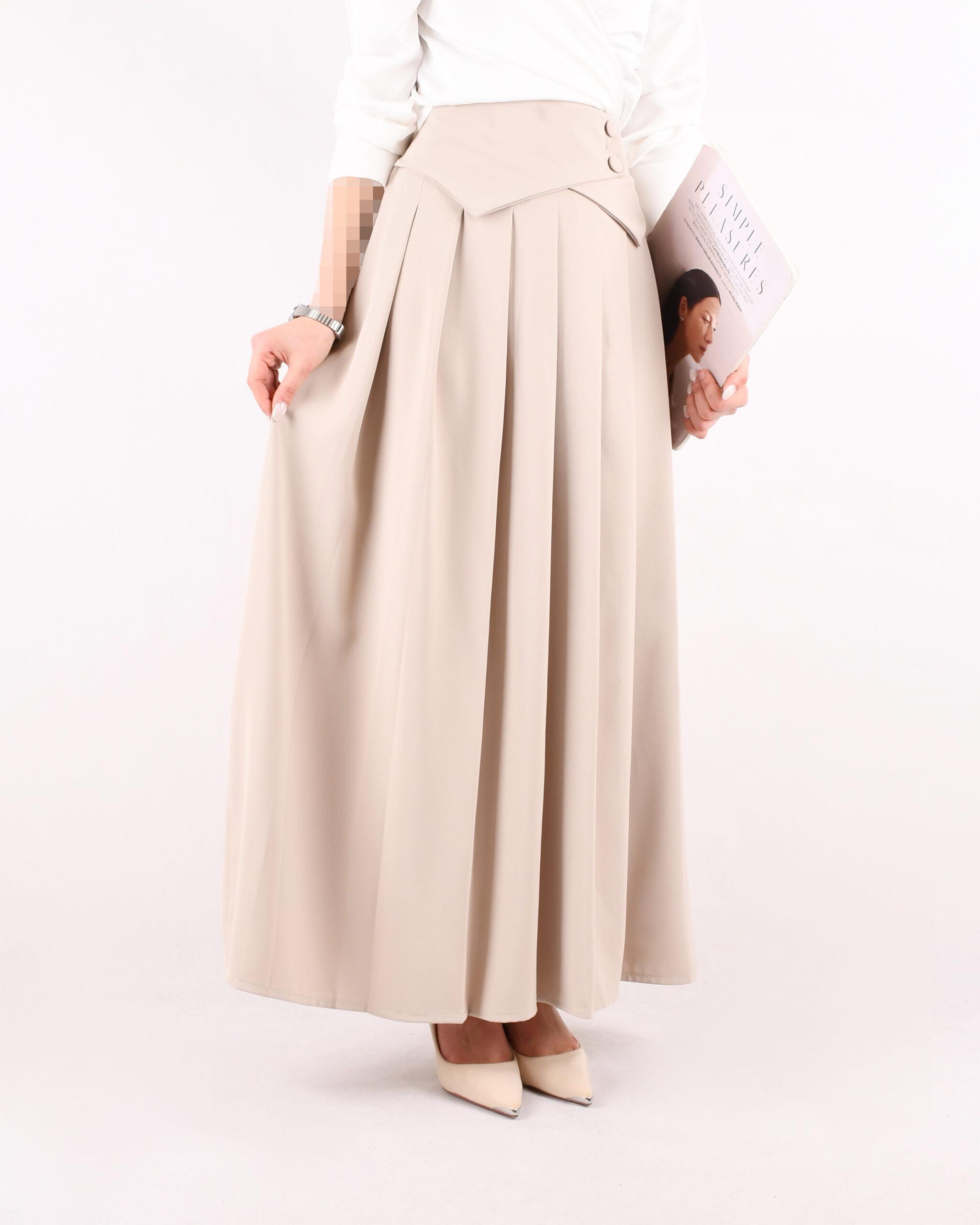 دامن مازراتی دکمه ای G00175