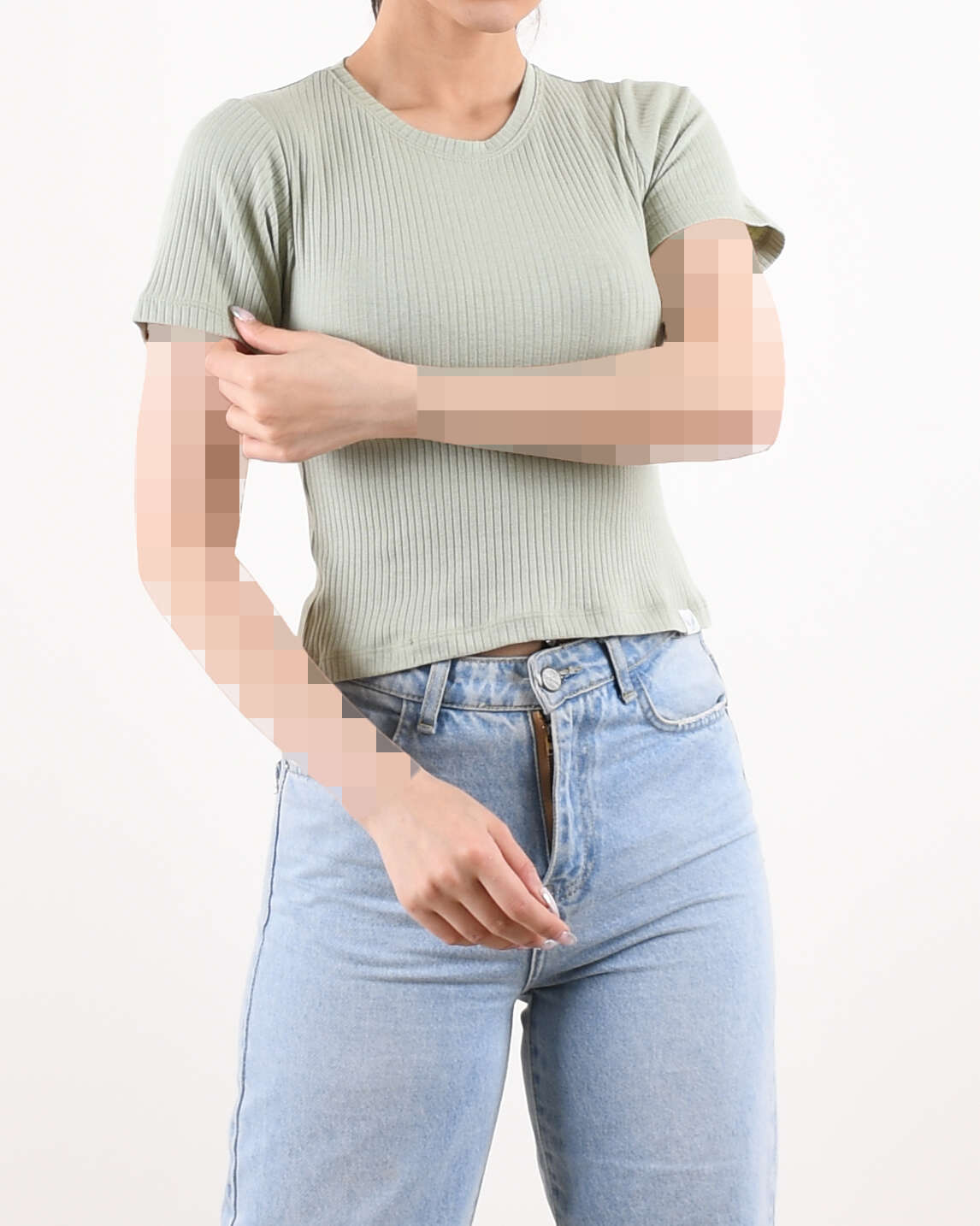 تیشرت کراپ پرنیا C00394