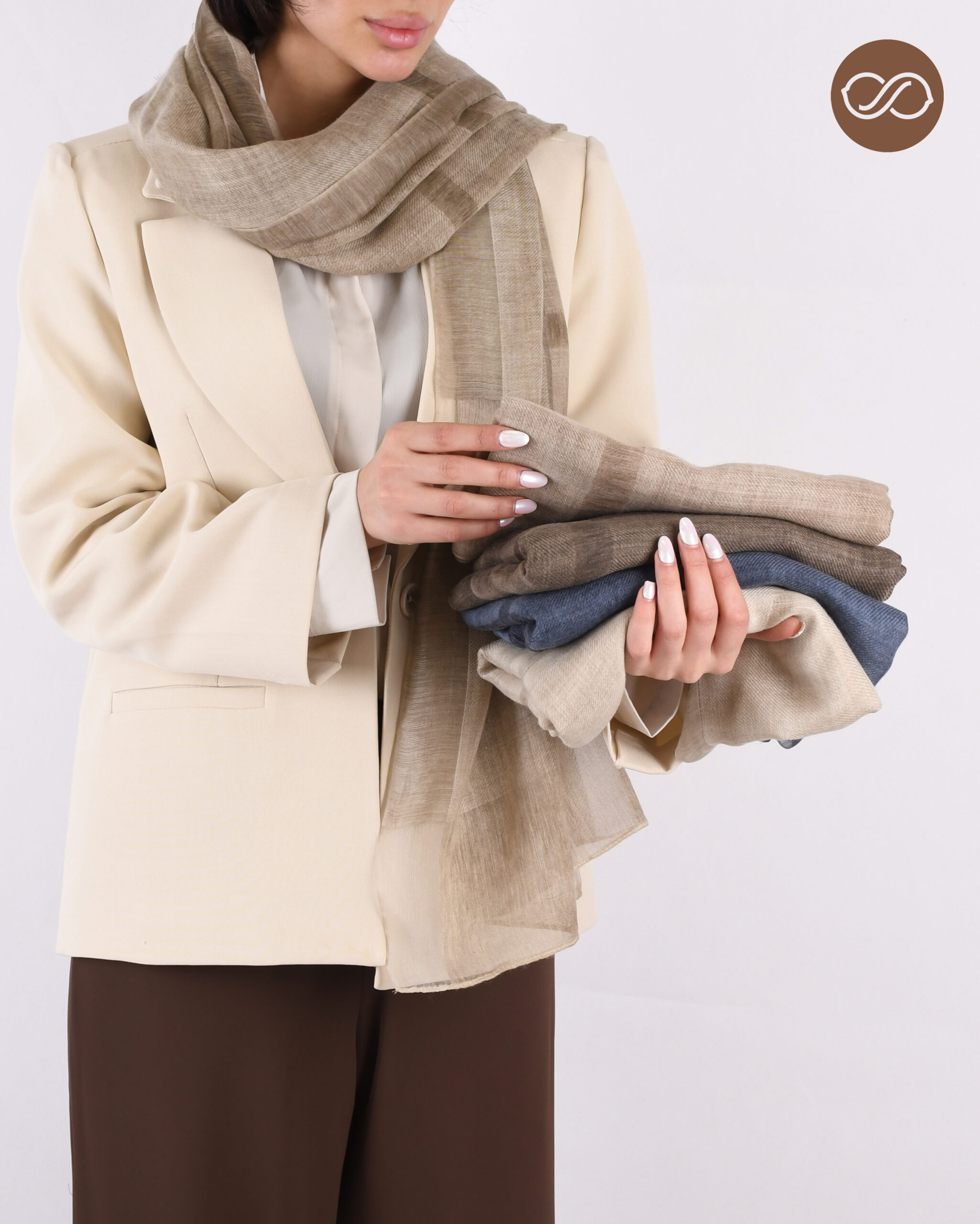 شال اورجینال ابریشم  OPPSI S00885
