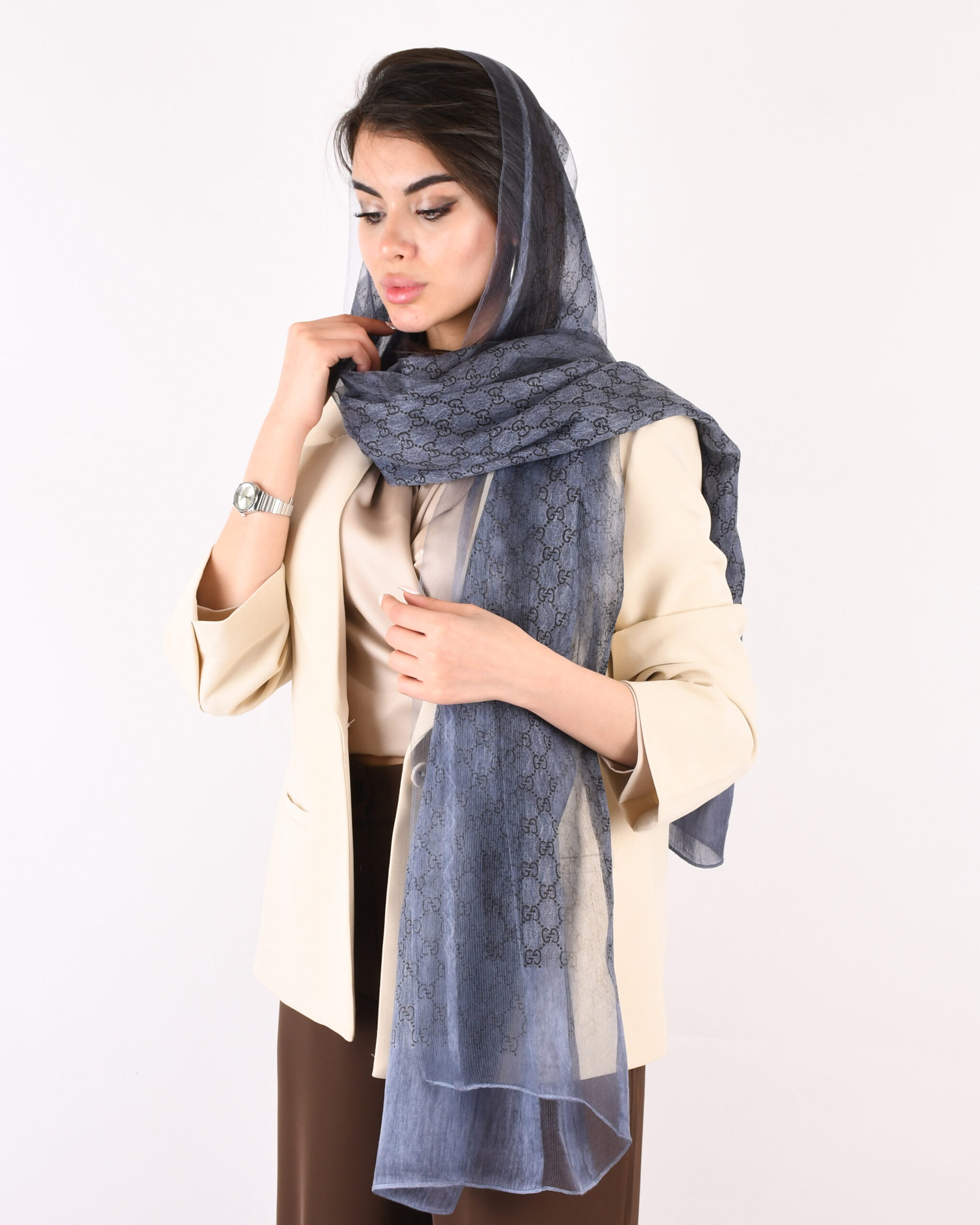 شال حریر S00893 GUCCI