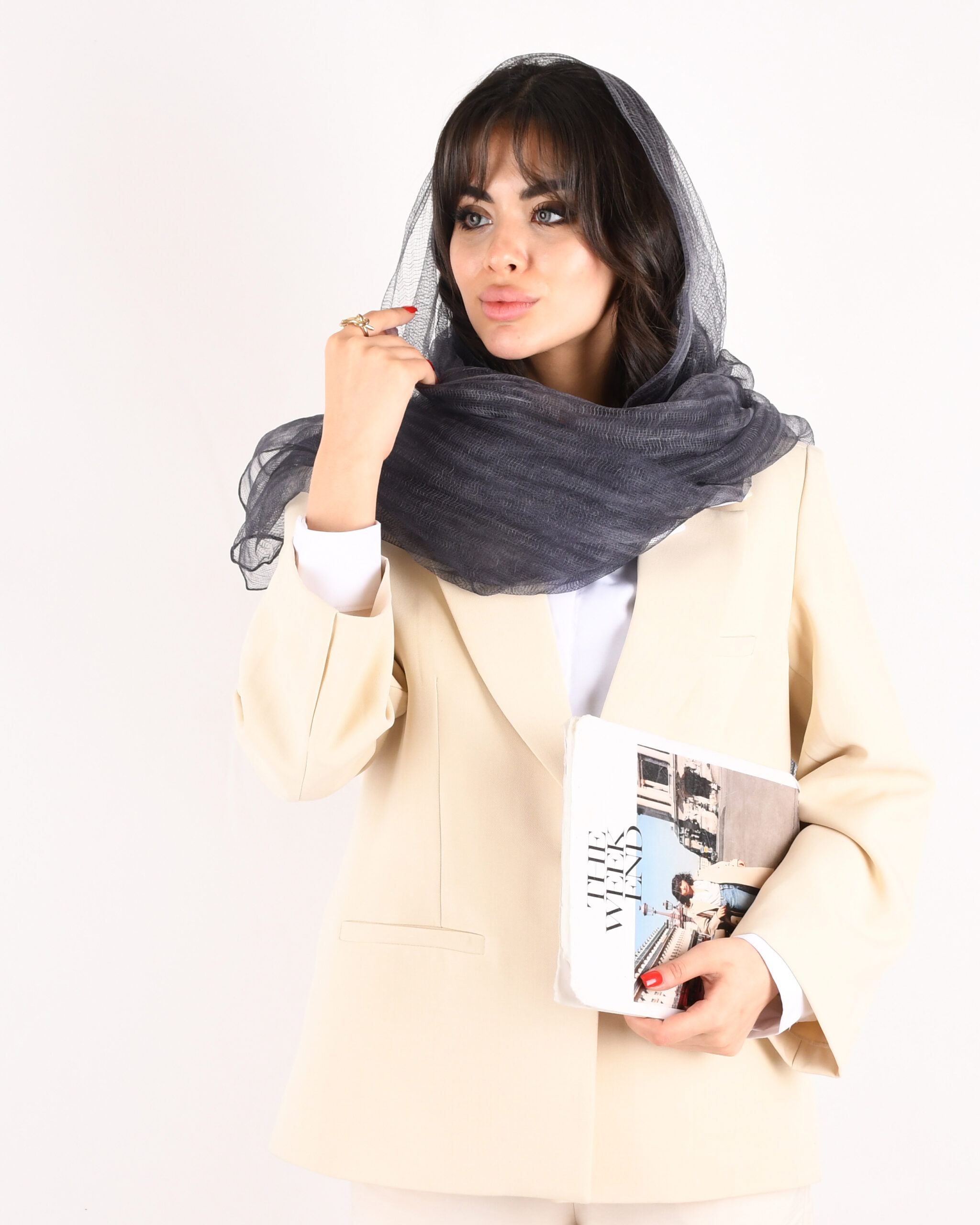 شال سیلک ابریشم مادام S00915