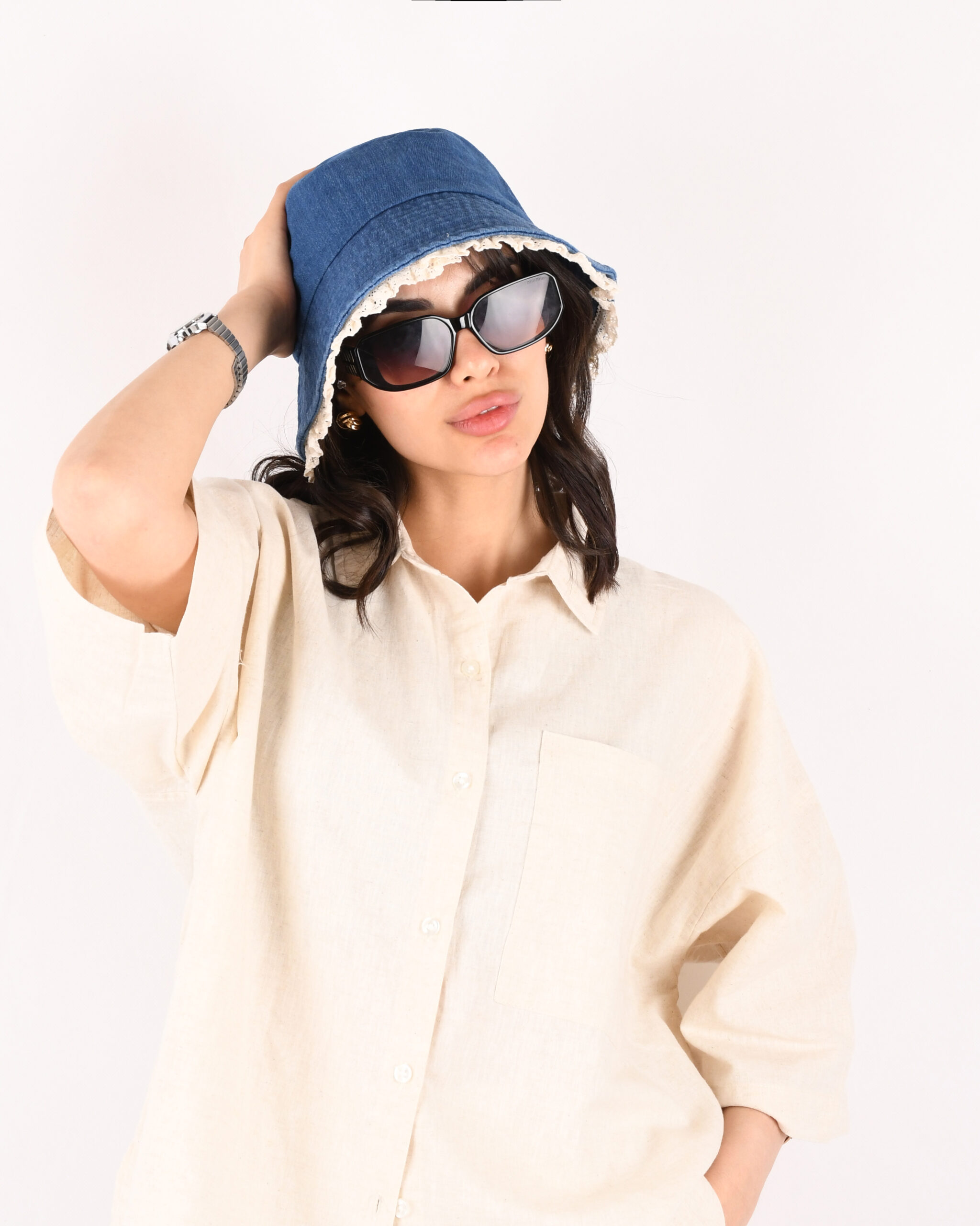 کلاه لب تور طرح جین S00944