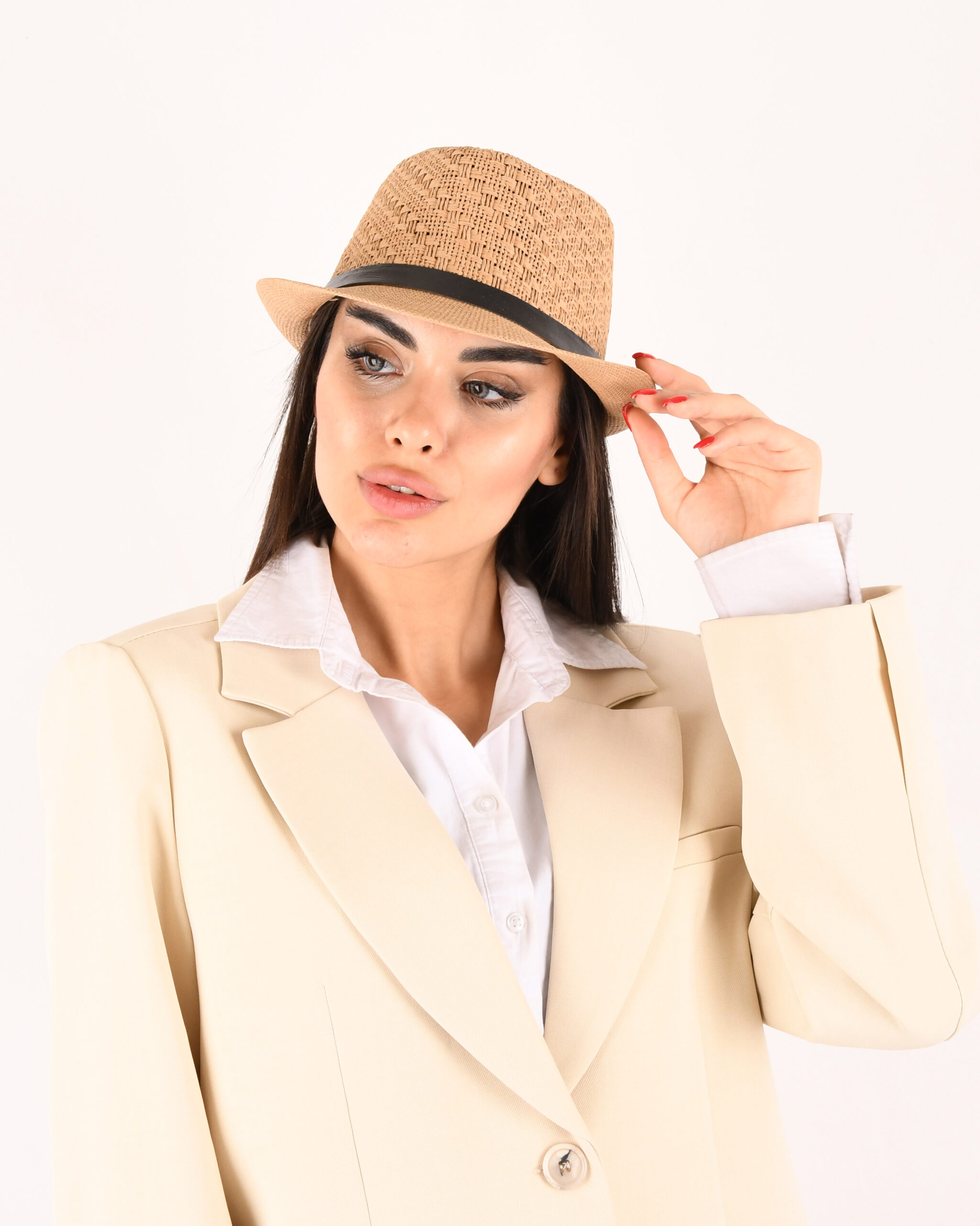 کلاه شاپو حصیری  s00952