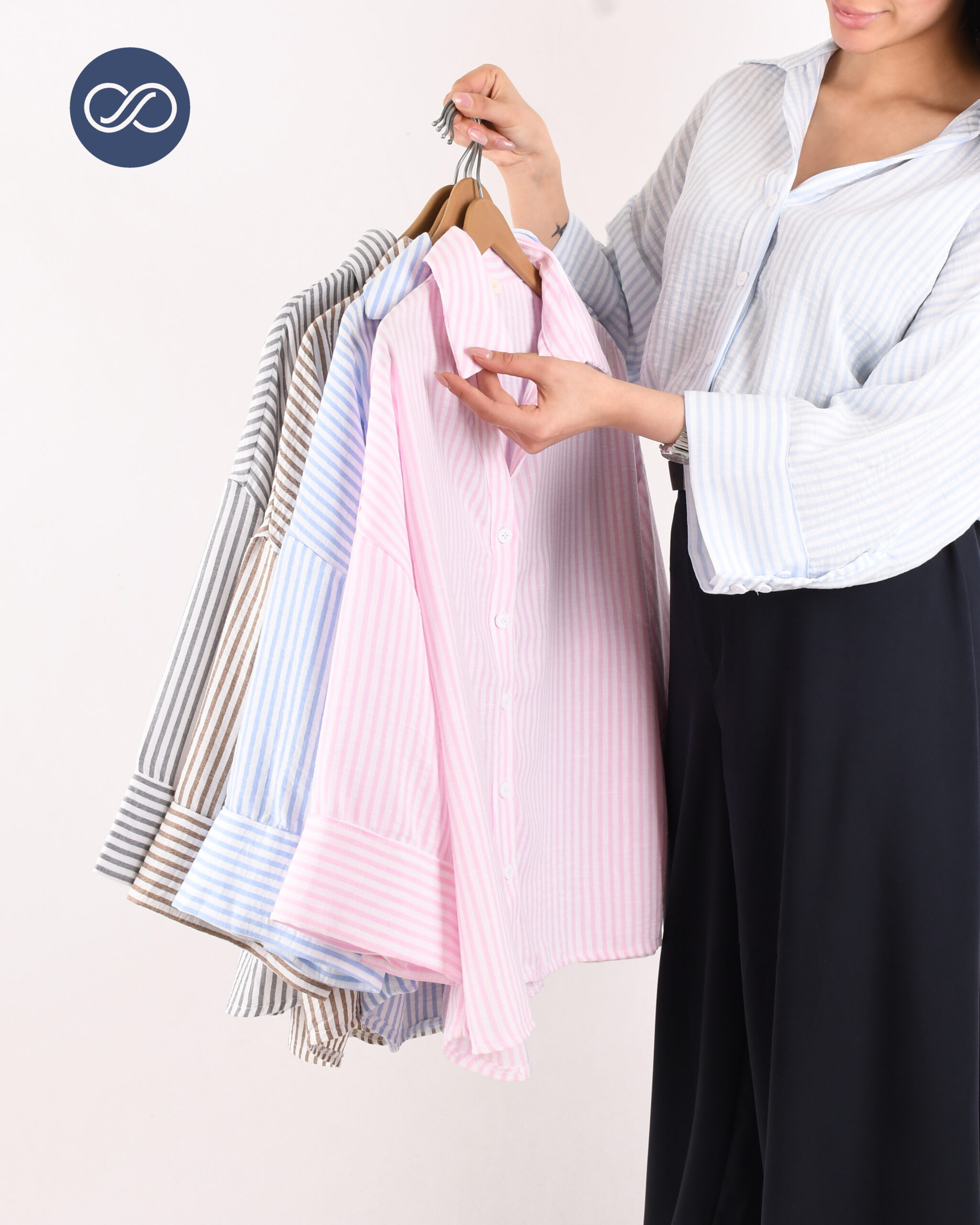 شومیز راه راه G00687