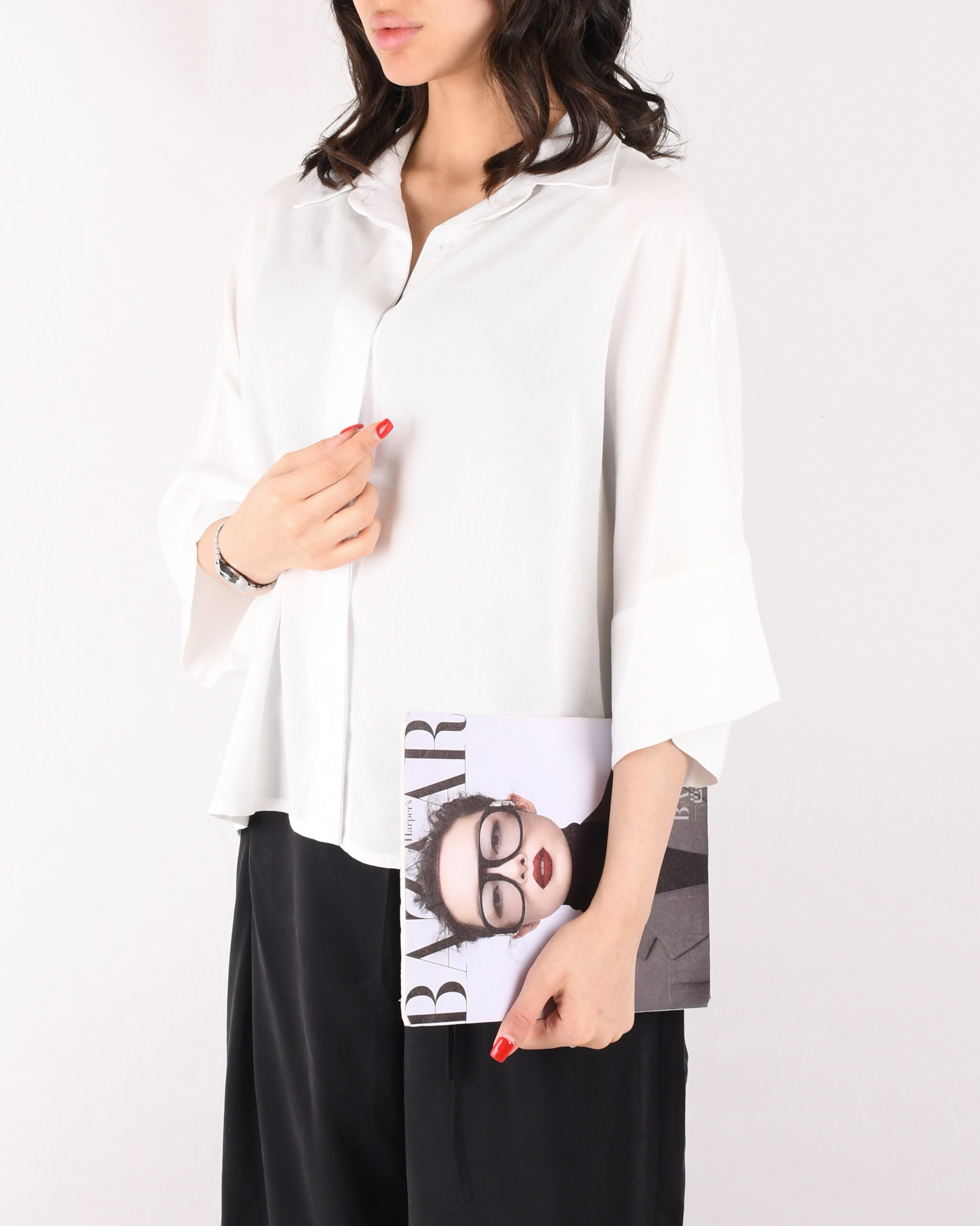 شومیز دکمه مخفی  OPPSI G00519