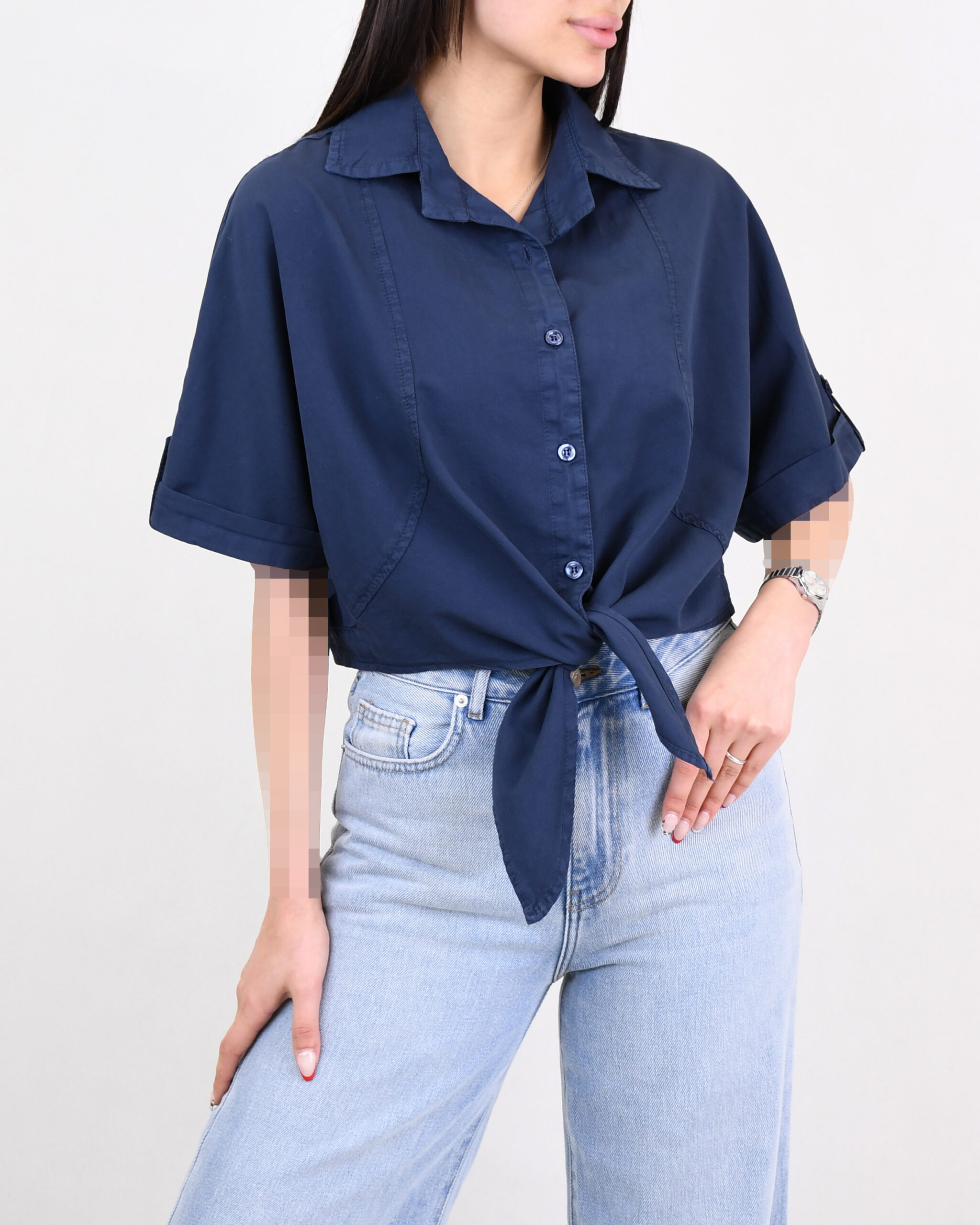 شومیز کراپ جلو گره G00769