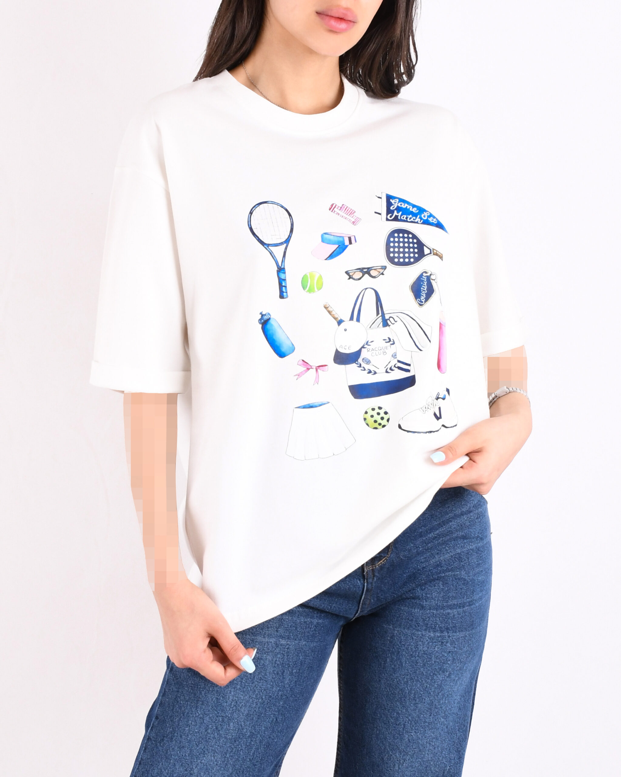 تیشرت طرح G00970 TENNIS