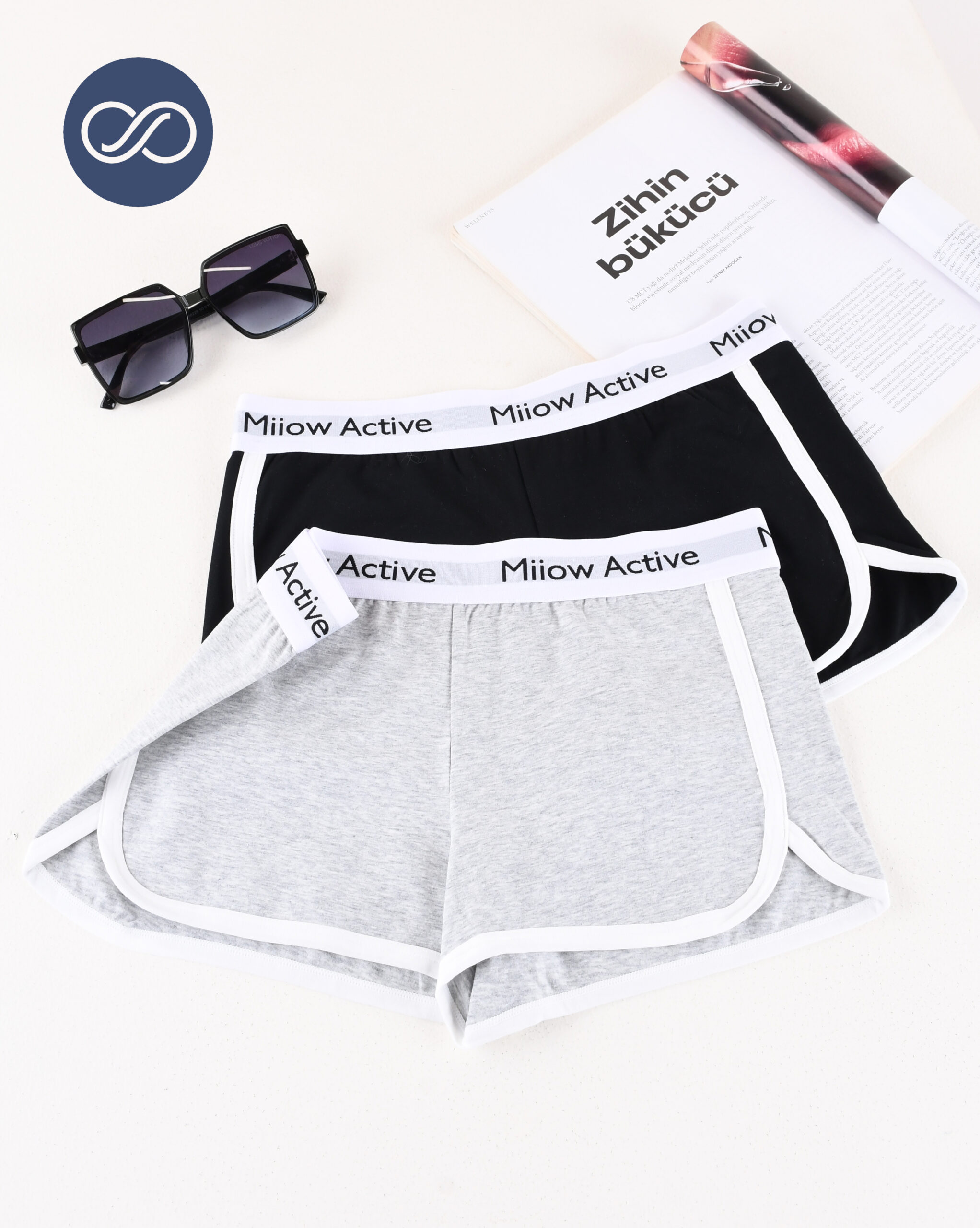 شورت پادار Y00617 MIIOW ACTIVE